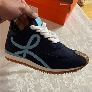 Loewe Navy and Light Blue Athletic Shoes